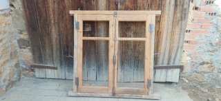 Ventanas de madera rústicas