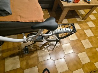 Bici Eléctrica Blanca Plegable