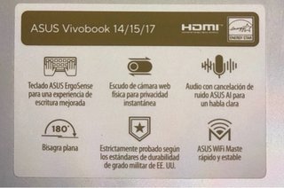 Portátil Asus VivoBook 14, Intel i7 12ª Gen, 16 GB
