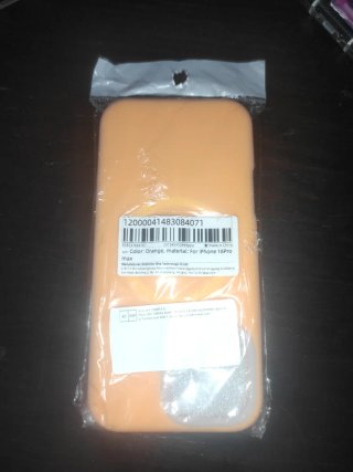 Funda Naranja iPhone 16 Pro Max