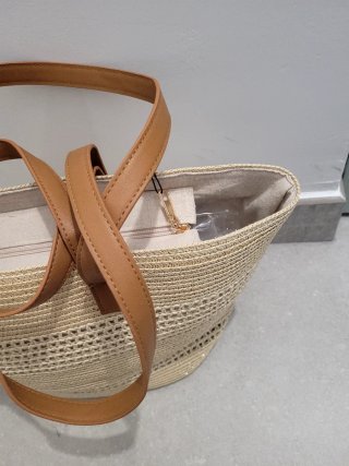 Bolso de playa de paja