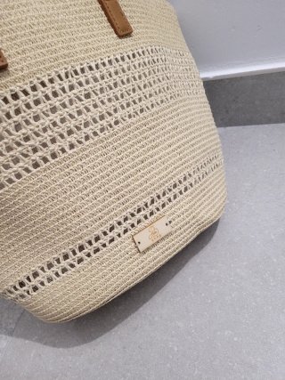 Bolso de playa de paja