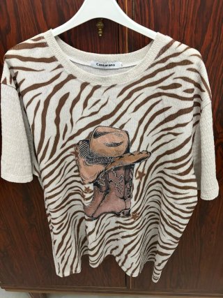 Blusa Cantarana Talla Única Animal Print