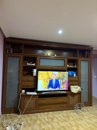 Mueble de salón madera de roble. LEER DESCRIPCION