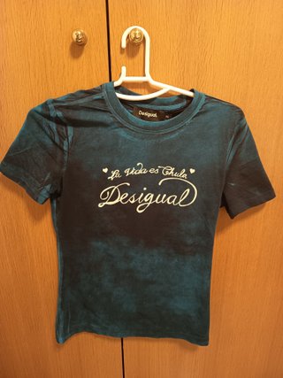Camiseta Desigual XS La vida es chula