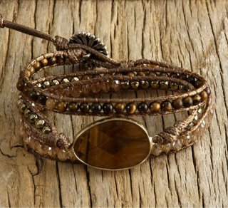 Pulsera envolvente ojo de tigre