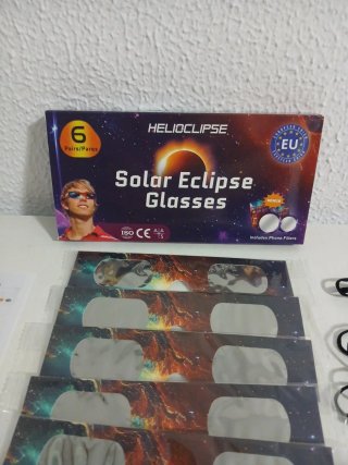 HELIOCLIPSE Gafas Eclipse Solar (6 Pares)