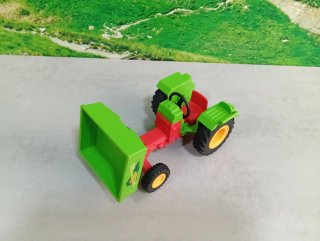 Tractor Playmobil Verde con Remolque