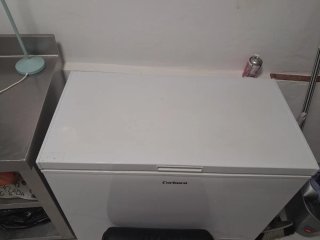 Congelador Corberó + Mesa Acero + Ollas