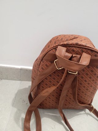 Mochila Marrón Estampada