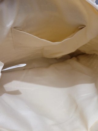 Bolso de paja grande con asa y correa