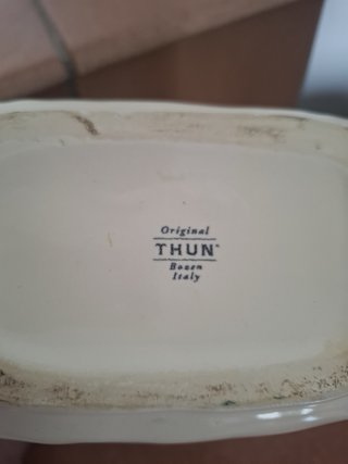 Vasetto Thun in ceramica decorato fiori