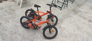 Bicicleta BTwin Naranja 14 Infantil
