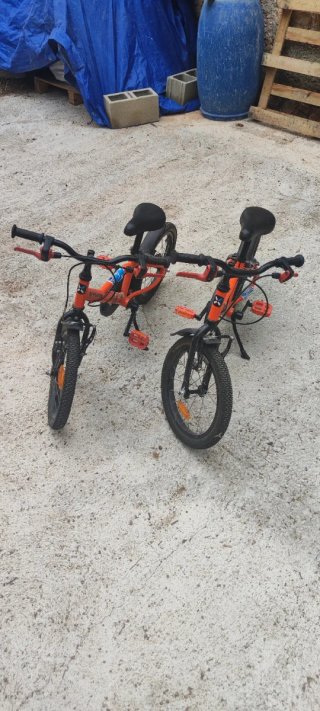 Bicicleta BTwin Naranja 14 Infantil