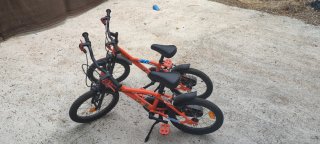 Bicicleta BTwin Naranja 14 Infantil