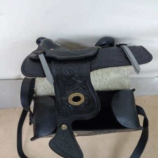 Bolso Artesanal Cuero Diseño Silla Montar