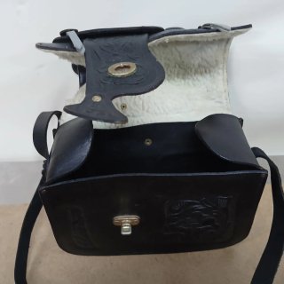 Bolso Artesanal Cuero Diseño Silla Montar