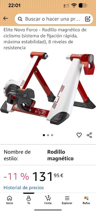 Rodillo Elite Novo Force con accesorios