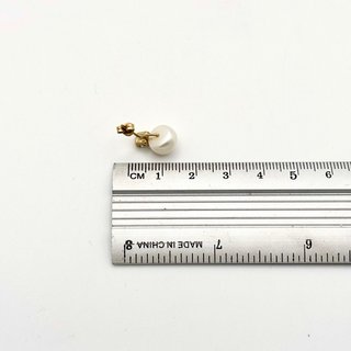Pendientes Oro 9kt Perla y Circonita