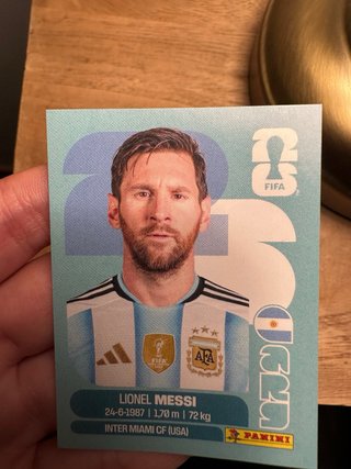 Cromo Messi Mundial 2026 - Argentina Y mas cromos