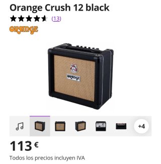 Orange Crush 12 Amplificador Guitarra