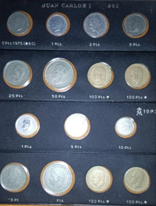 Lote monedas Juan Carlos I (1975-1985)
