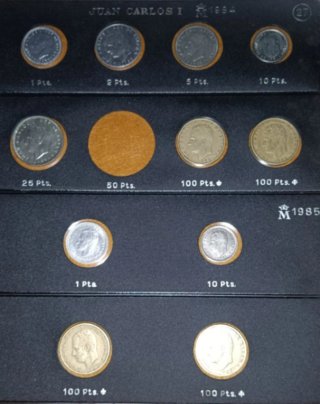 Lote monedas Juan Carlos I (1975-1985)