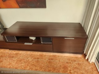 Mueble salón y mesa centro Color wengue