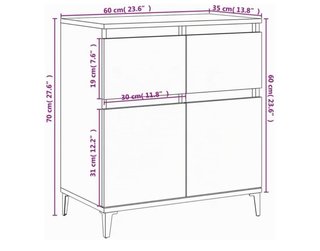 Cómoda Gris madera nueva