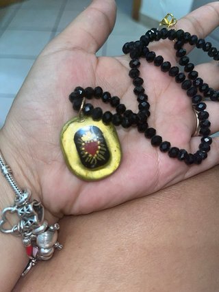 Collana con ciondolo cuore sacro