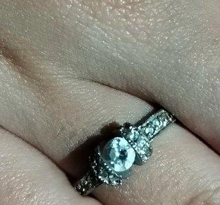 Anillo Latón Circonita Talla 14