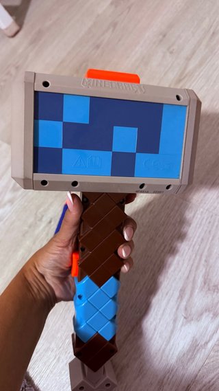 Pistola Martillo Minecraft Nerf