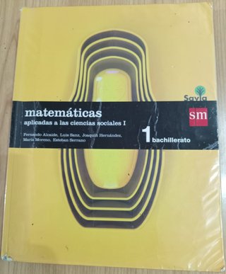 Matemáticas aplicadas a las ciencias sociales I...