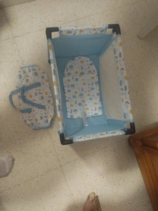 Cuna de viaje plegable para muñecas