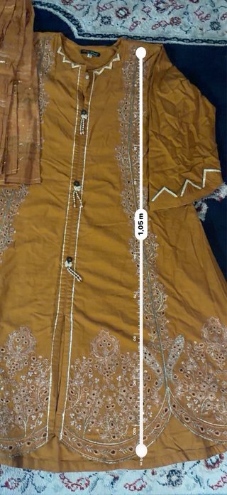 Completo tradizionale oro/arancio taglia M