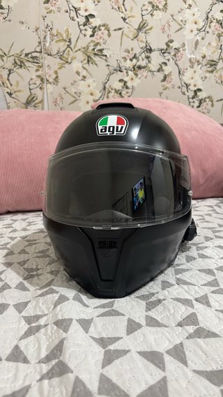 Casco AGV Negro 2 meses de uso