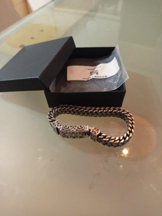 Pulsera de acero estilo cadena 22cm.