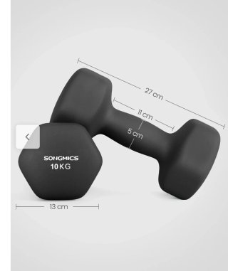 Mancuernas 10 kg (Set de 2)