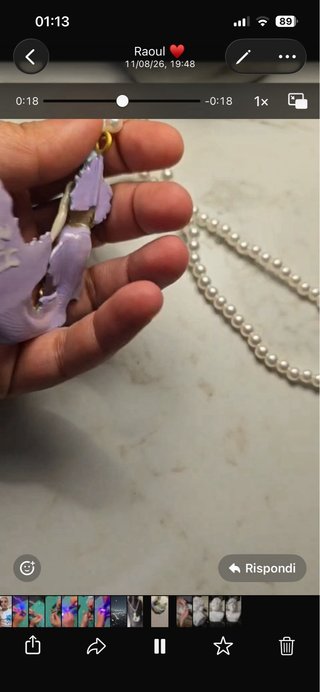 Collana con ciondolo sirena
