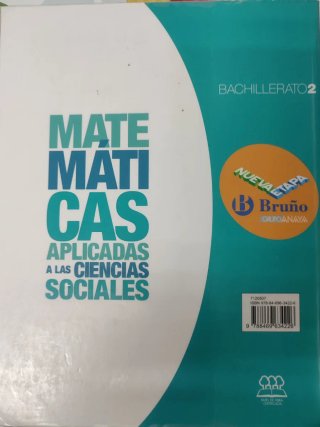 Matemáticas aplicadas a las ciencias sociales, ...
