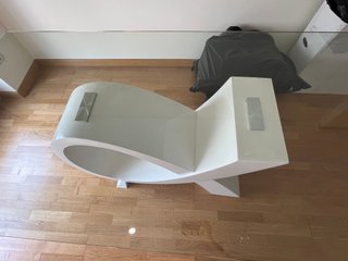 Mesa de comedor cristal moderna. No envíos