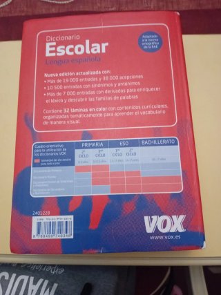 Diccionario Escolar de la Lengua Española