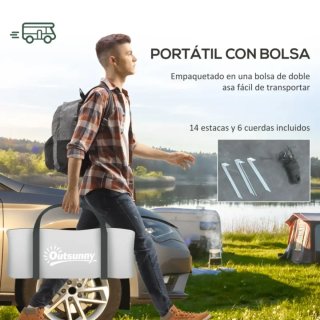 Tienda de campaña gris 4 personas