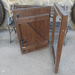 Contraventana imitación madera