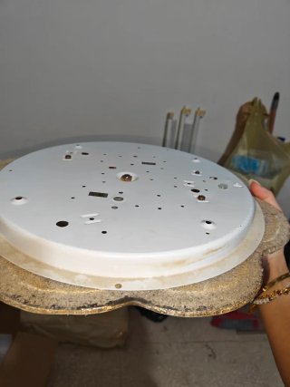 Plafoniera Vintage Vetro Granigliato Murano 41cm
