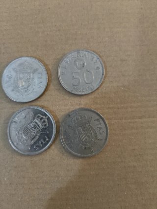 4 Monedas 50 Pesetas España