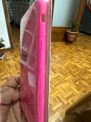 Custodia in silicone per iPhone 11 Pro Max rosa