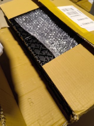 12 Baldosas Suelo PVC Negro 2m²