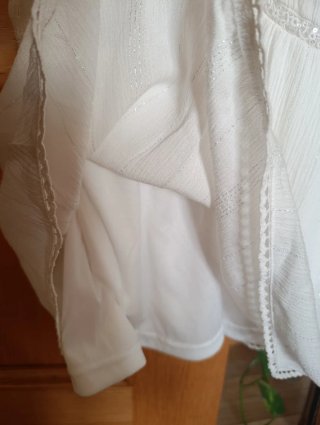 Top blanco tirantes con brillos