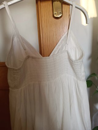 Top blanco tirantes con brillos